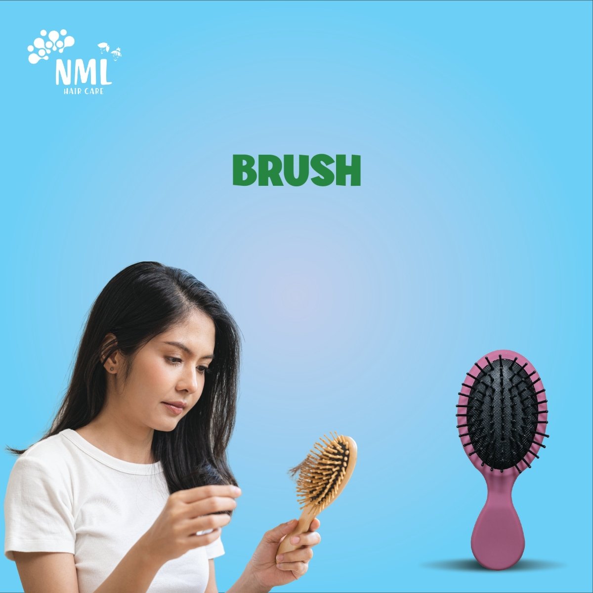 Bamboo Detangler Brush - No More Lice