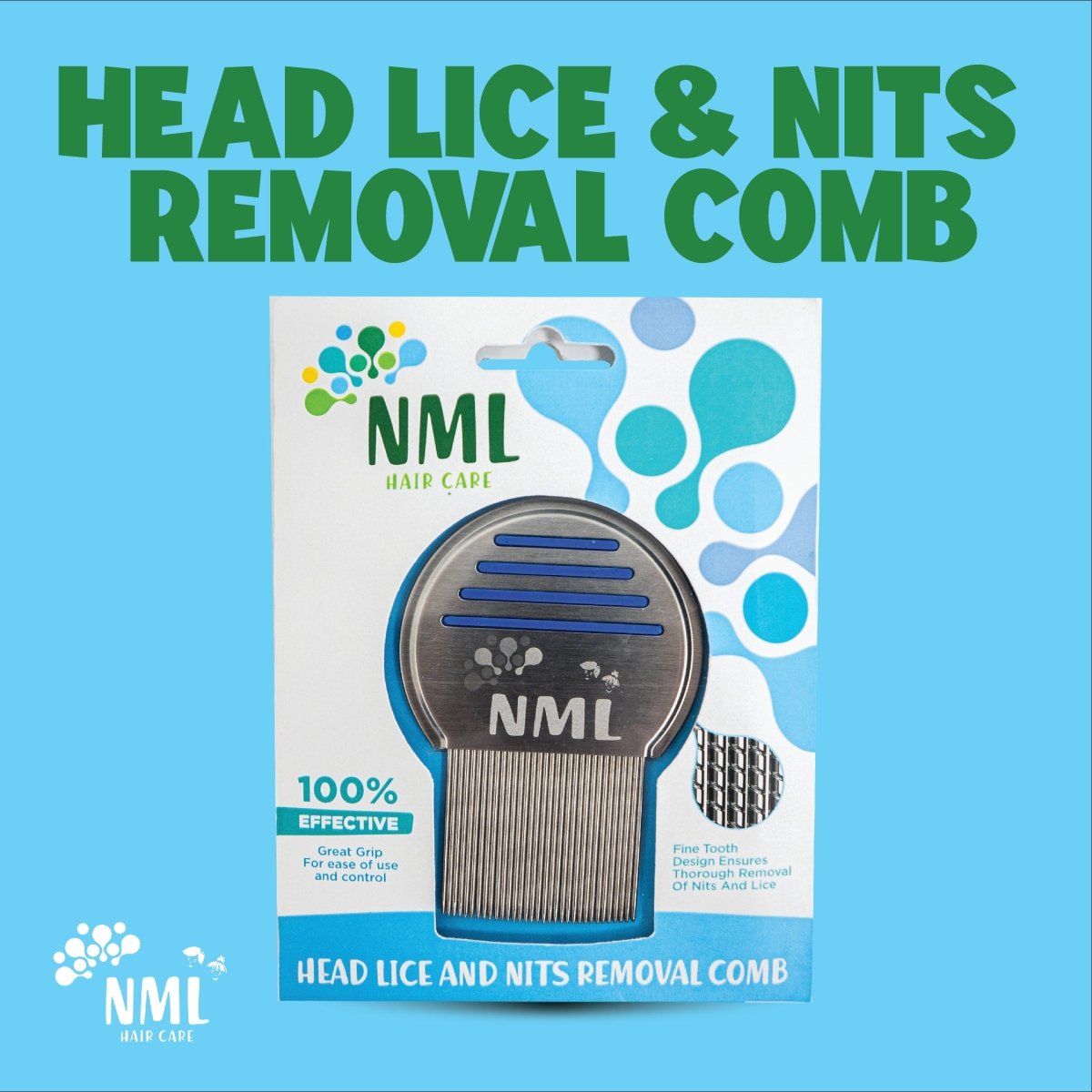 Head Lice Nit Removal Comb - No More Lice