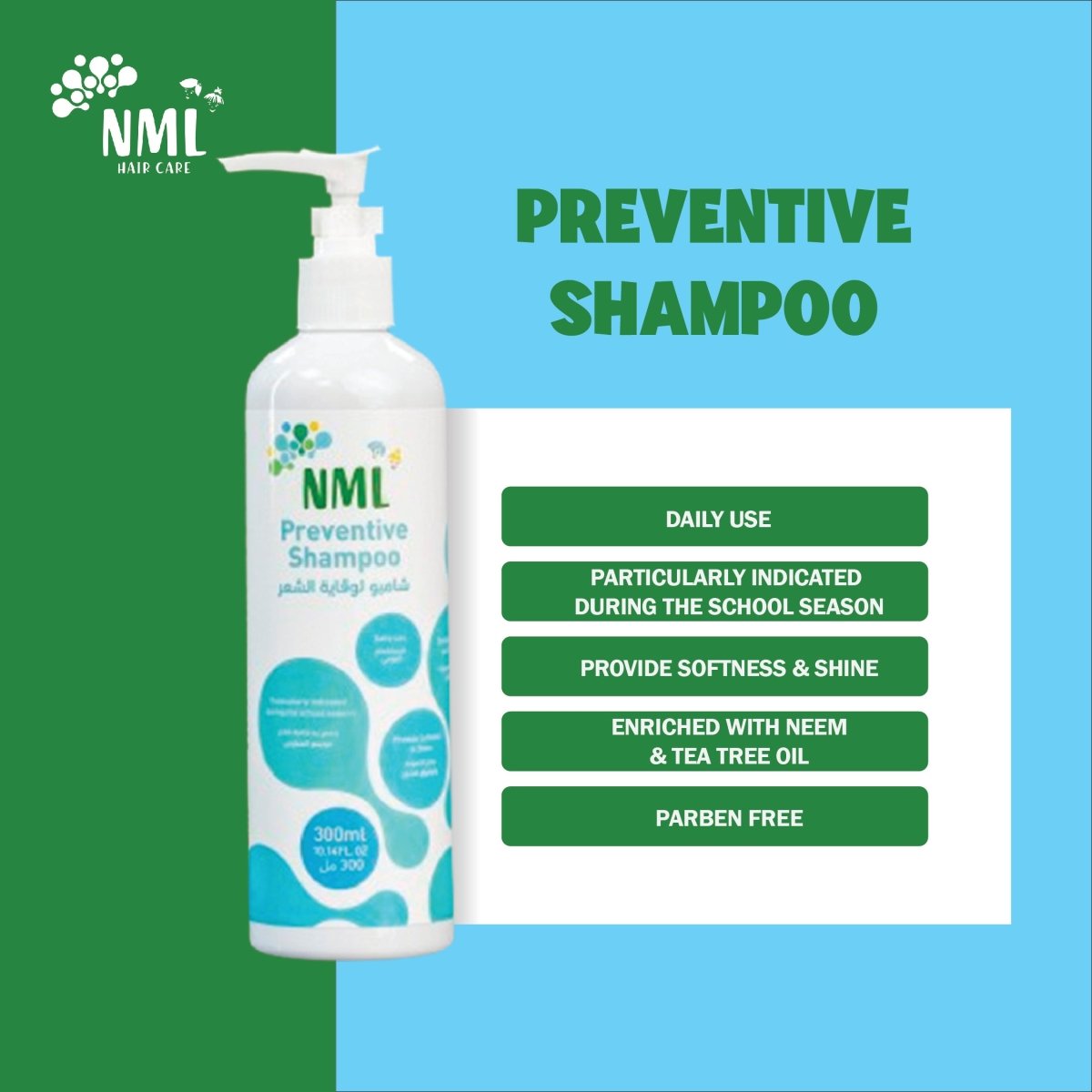 Paraben Free - Lice Infestation Preventive Shampoo - No More Lice