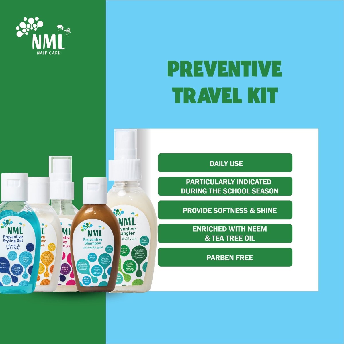 Preventive Lice Infestation Travel Kit - No More Lice